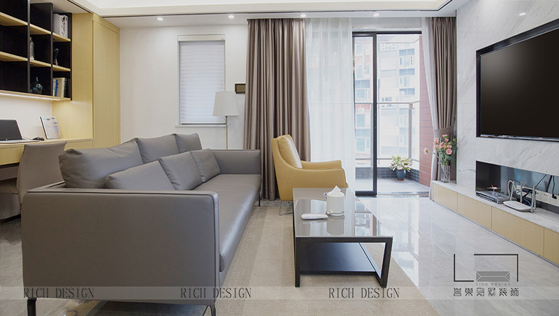 深圳公明天匯城現代風格114平方裝修實景圖