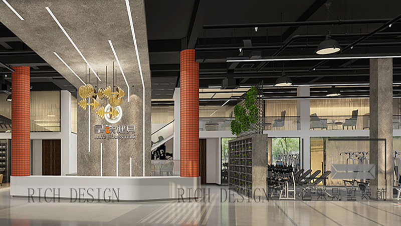 拿鐵國際健身俱樂部1000平裝修設(shè)計(jì)