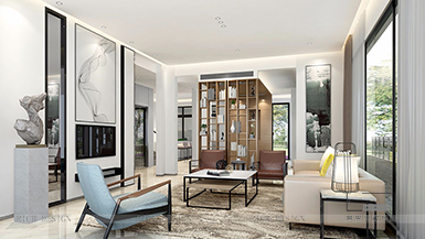 金眾云山棲現(xiàn)代風格450平裝修效果圖