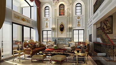 曦城別墅歐式風(fēng)格1200平設(shè)計(jì)效果圖