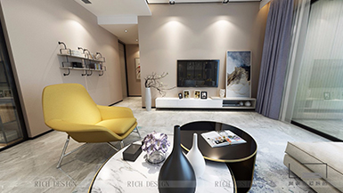 華潤(rùn)城現(xiàn)代風(fēng)格200平裝修設(shè)計(jì)