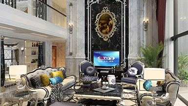 榕江天御豪庭歐式輕奢風格233平設(shè)計裝修