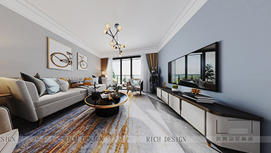 中興公寓95平現(xiàn)代風(fēng)格裝修設(shè)計(jì)效果圖