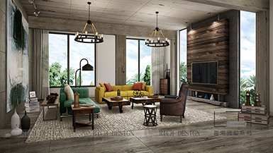 曦城別墅工業(yè)風800平裝修設(shè)計圖