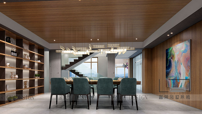 中航元嶼?，F(xiàn)代風(fēng)格500平設(shè)計(jì)效果