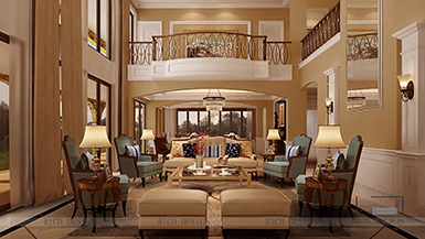 曦城別墅歐式風(fēng)格1000平室內(nèi)裝修設(shè)計