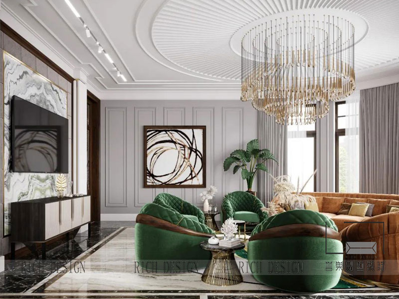 惠陽星河丹堤意式輕奢別墅裝修設(shè)計