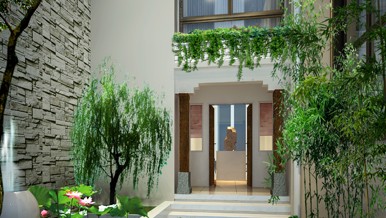 圣莫麗斯現(xiàn)代風格350平別墅裝修設計